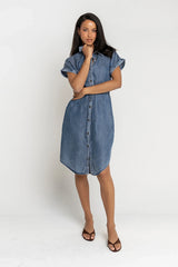 Sherry Denim Midi Dress