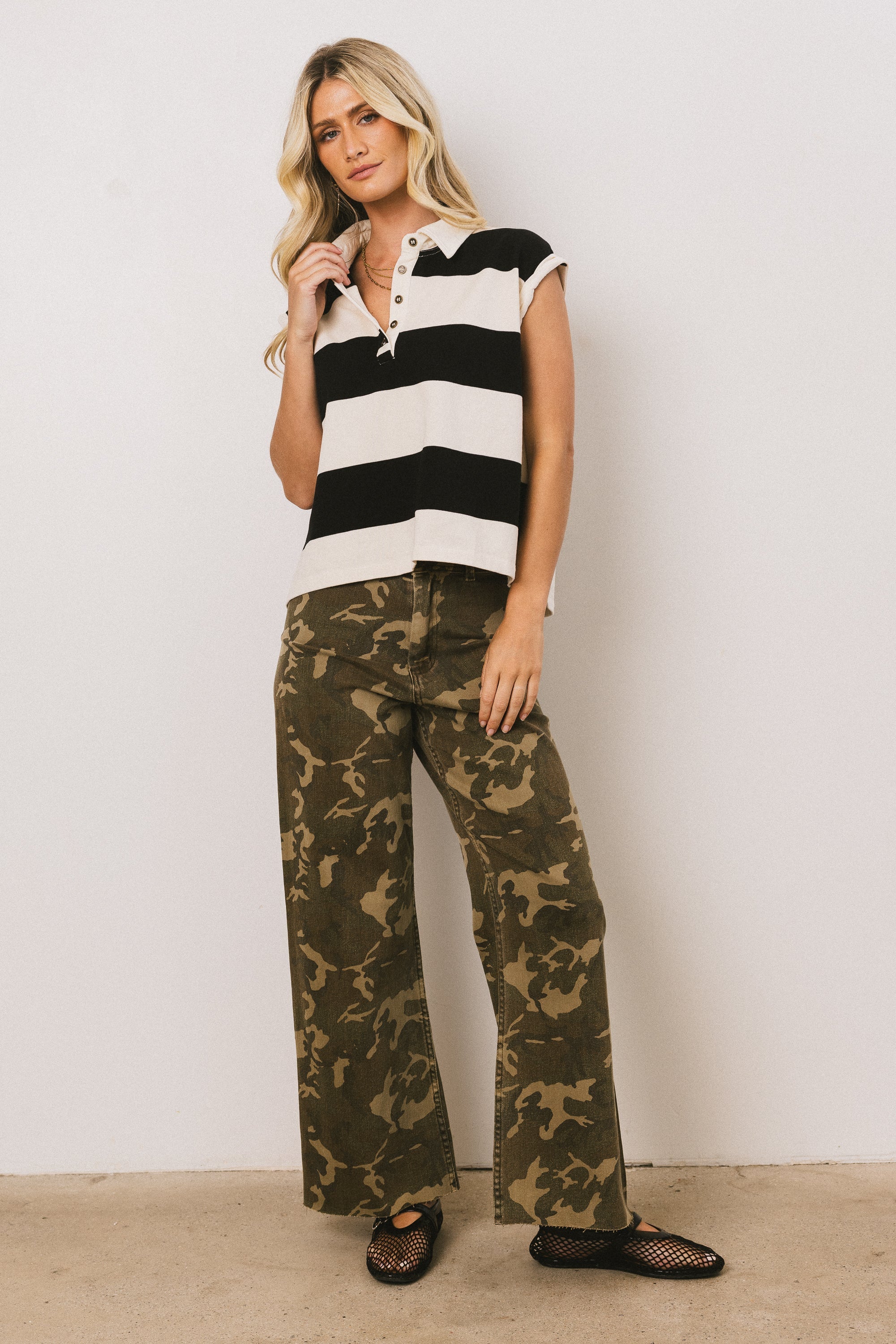 Atlas Camo Wide Leg Jeans FINAL SALE