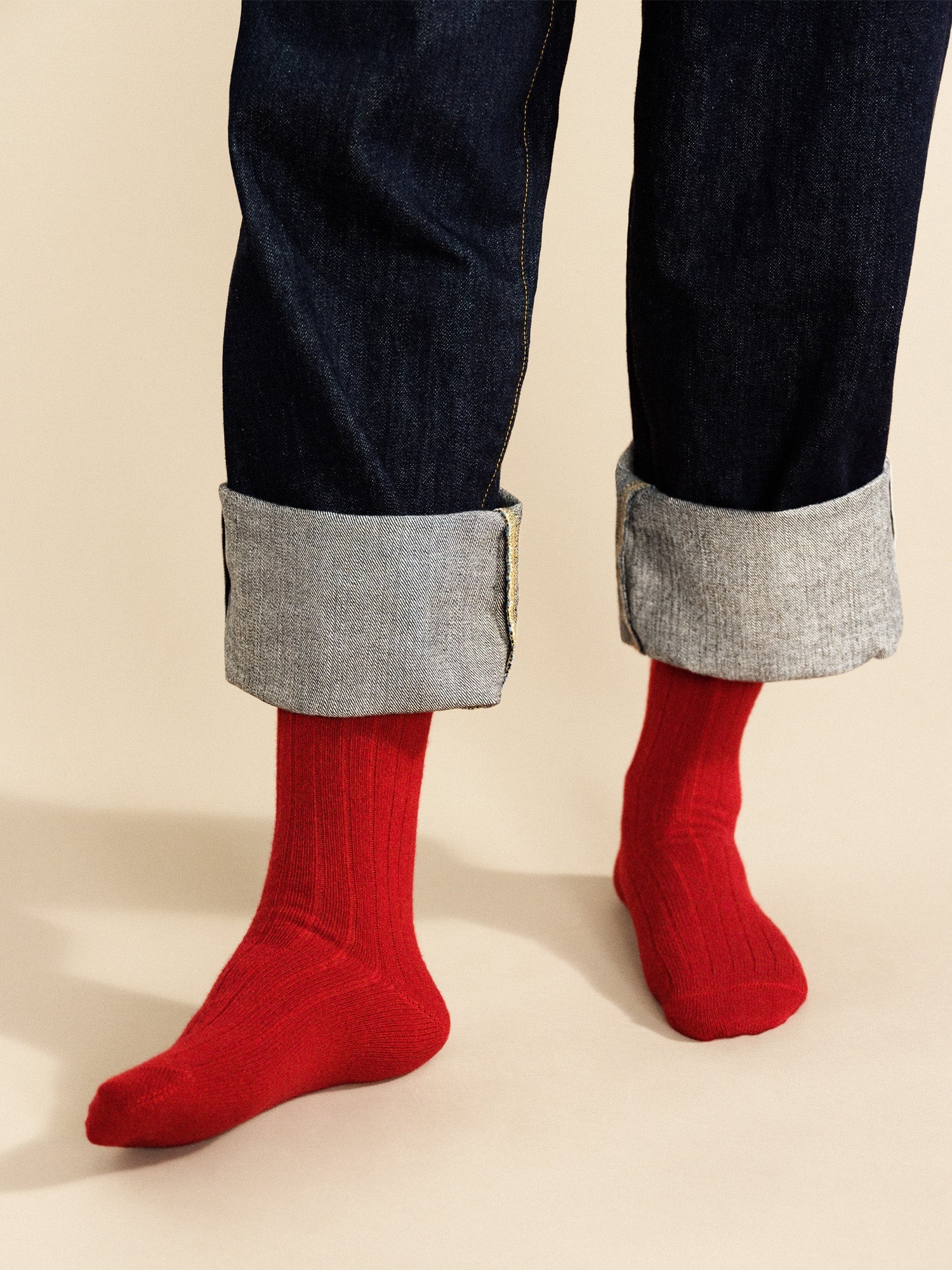 Roma Cashmere Rib Mens Crew