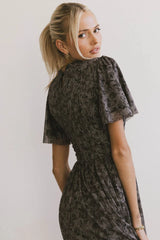 Sofia Midi Dress in Purple FINAL SALE