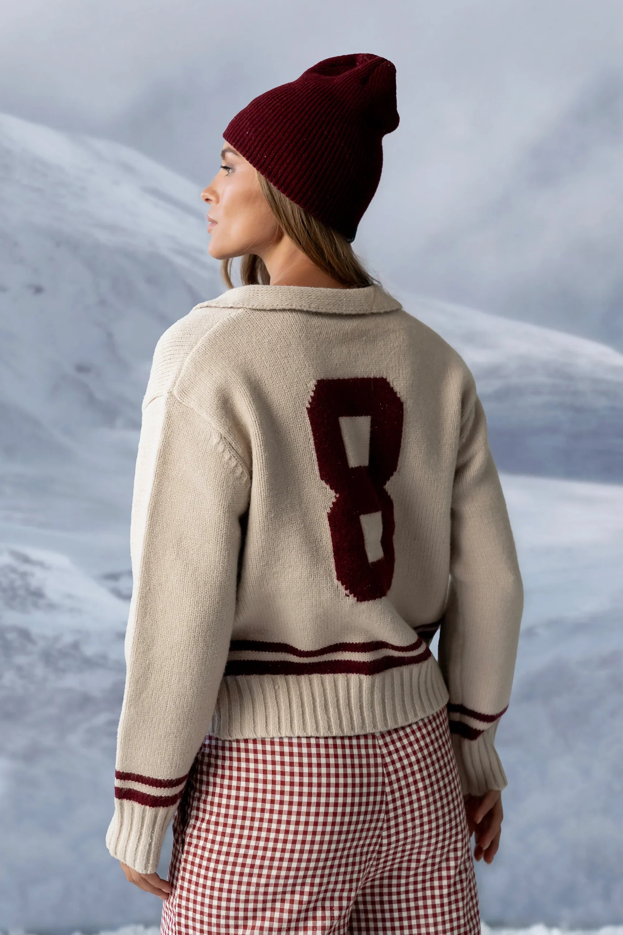 Polly Knit Jacket in Oatmeal FINAL SALE