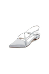 Simple Pointed Toe Ankle Straps Kitten Heels