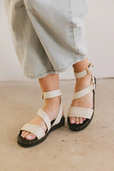 Cameron Sandals in Cream FINAL SALE