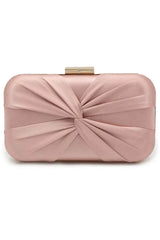 Classic Silk Like Closure Clutch Purse