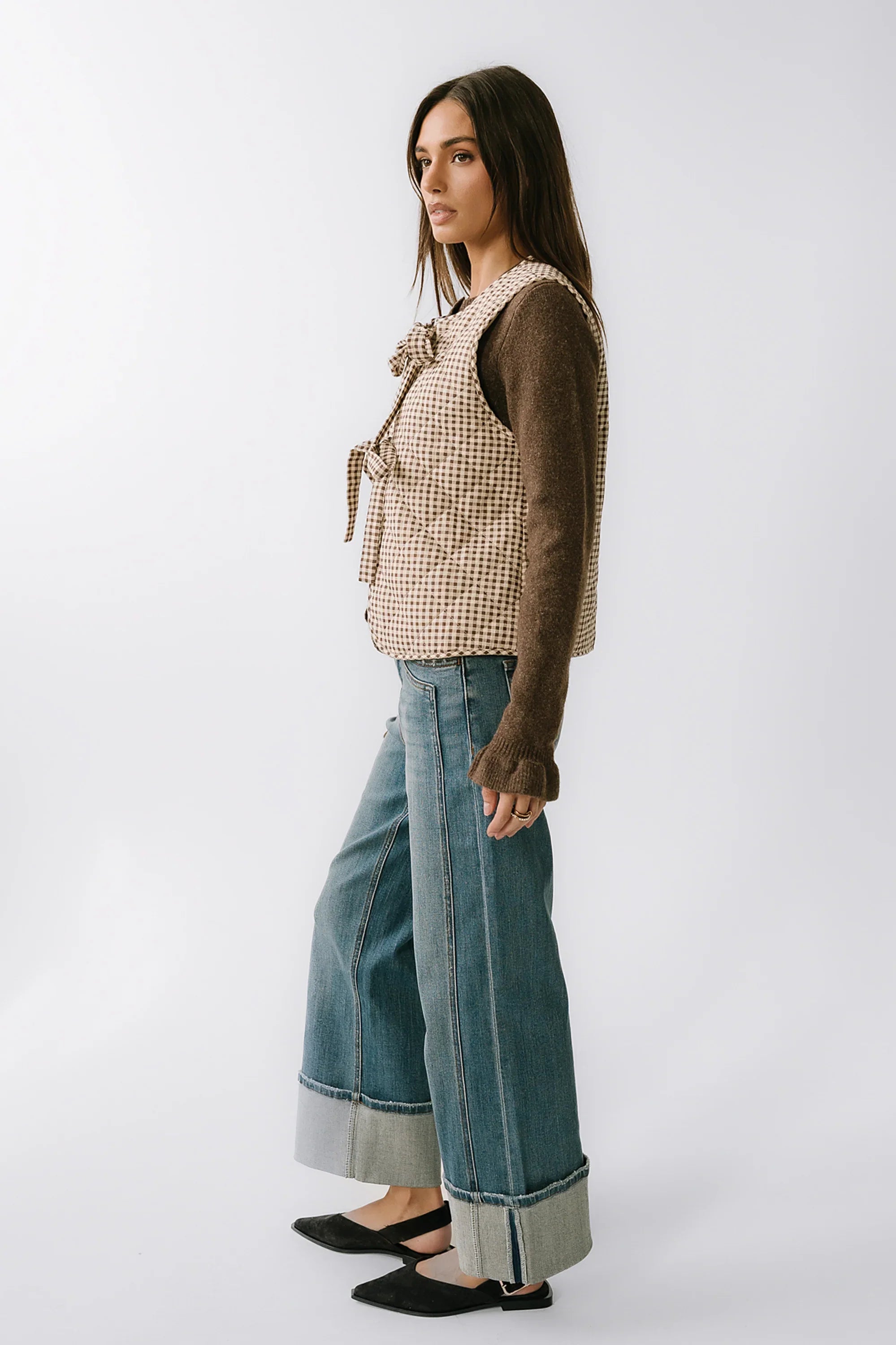 Vanessa Gingham Vest