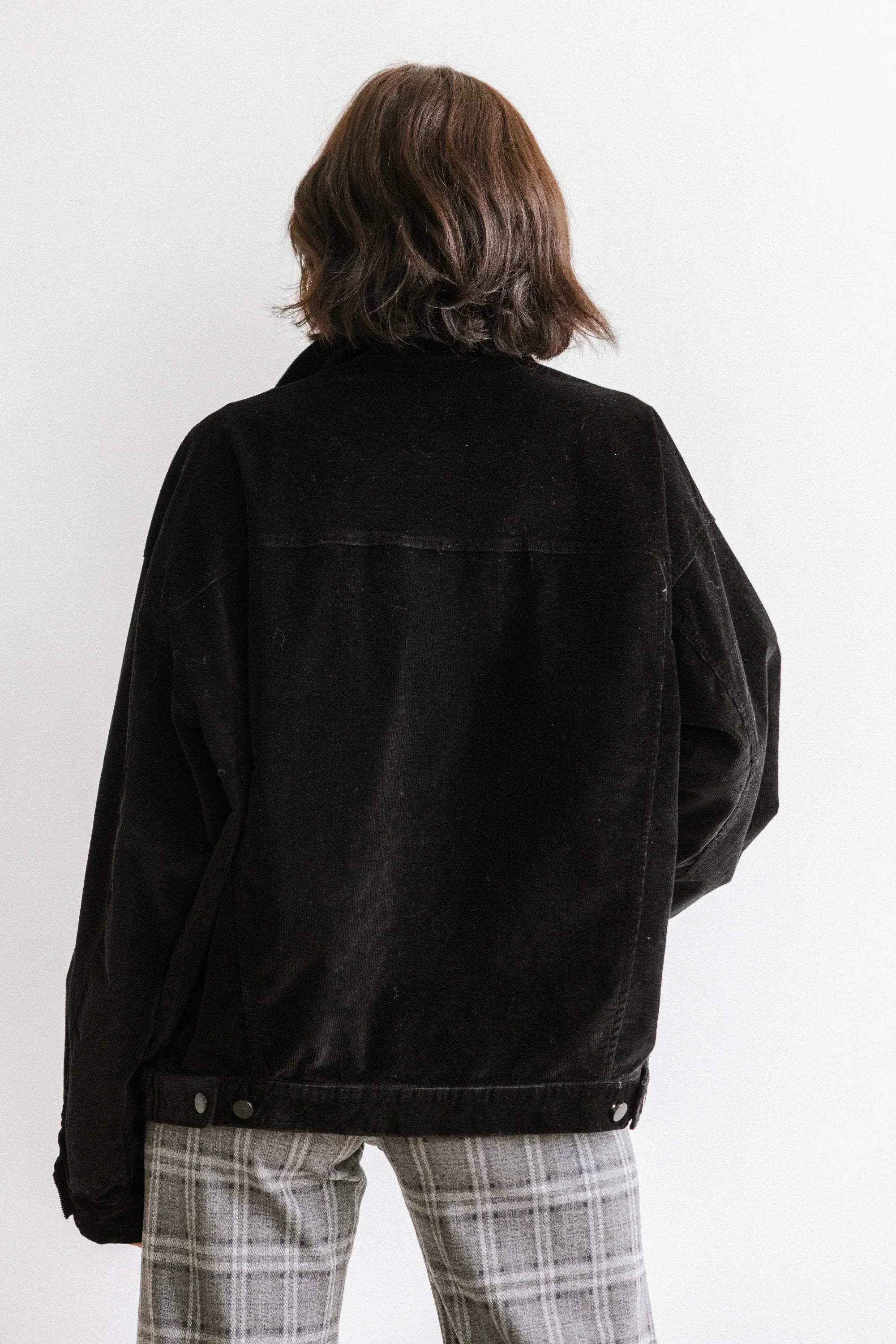 Sarah Corduroy Jacket in Black FINAL SALE