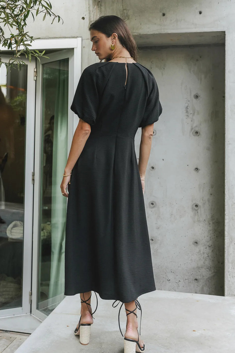 Maeve Midi Dress in Black FINAL SALE
