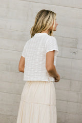 Stacia Textured Button Up FINAL SALE