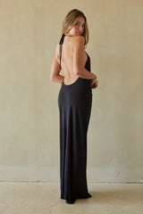 Nyx Plunging Halter Maxi Dress