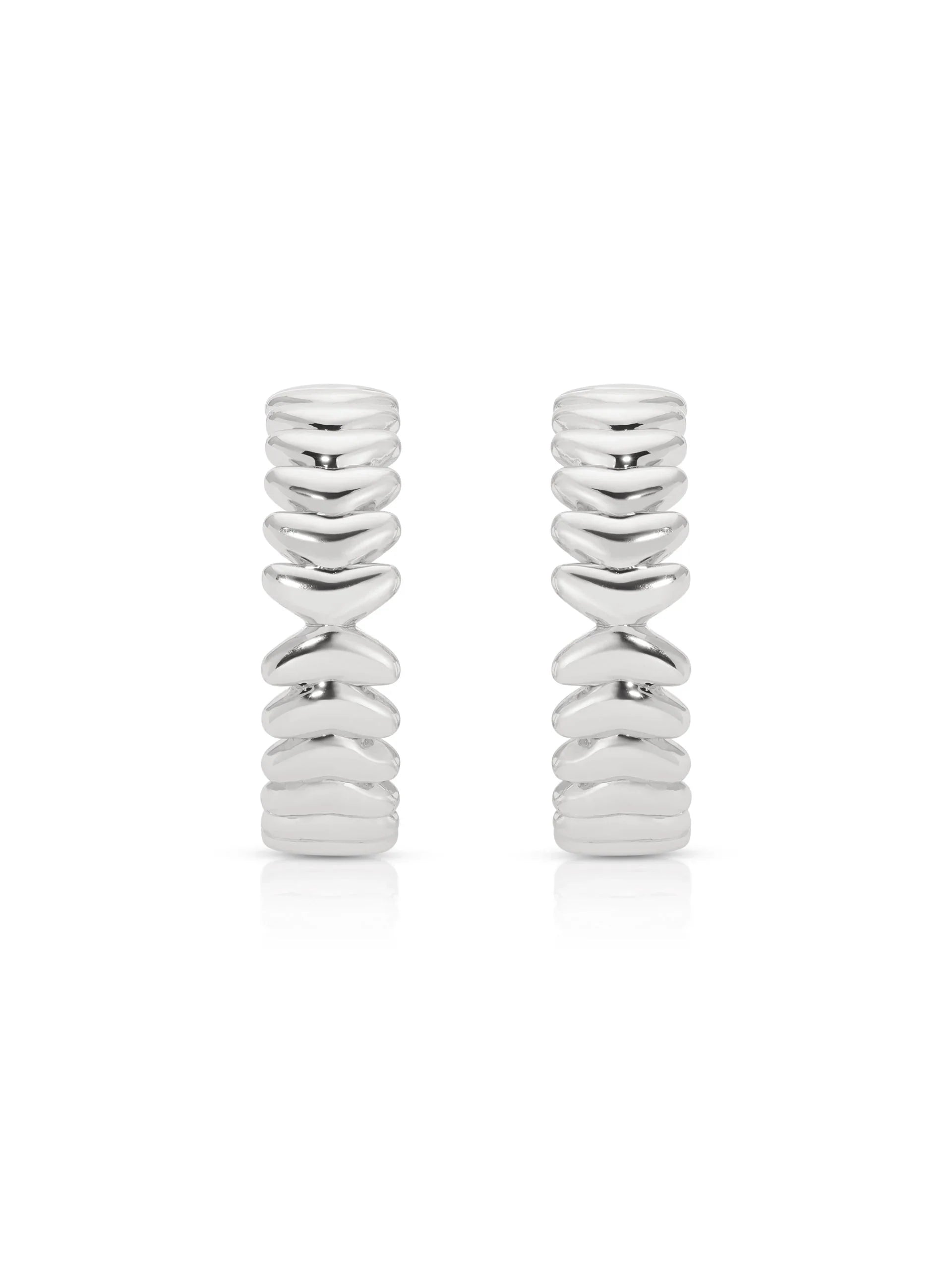 Medium Metal Moderna Hoops