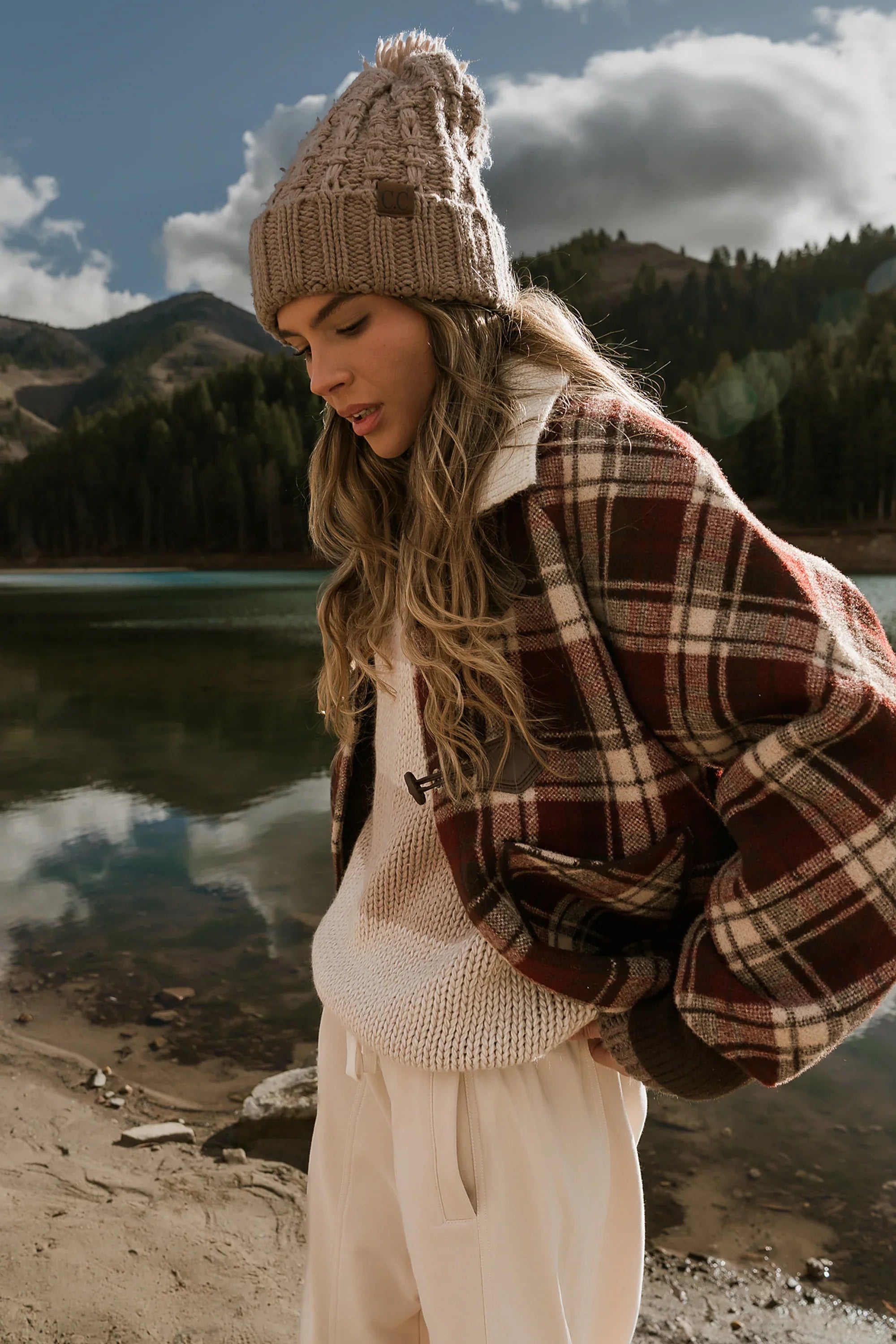Gigi Plaid Jacket in Red FINAL SALE