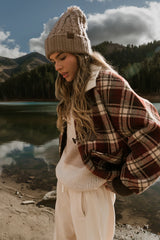 Gigi Plaid Jacket in Red FINAL SALE