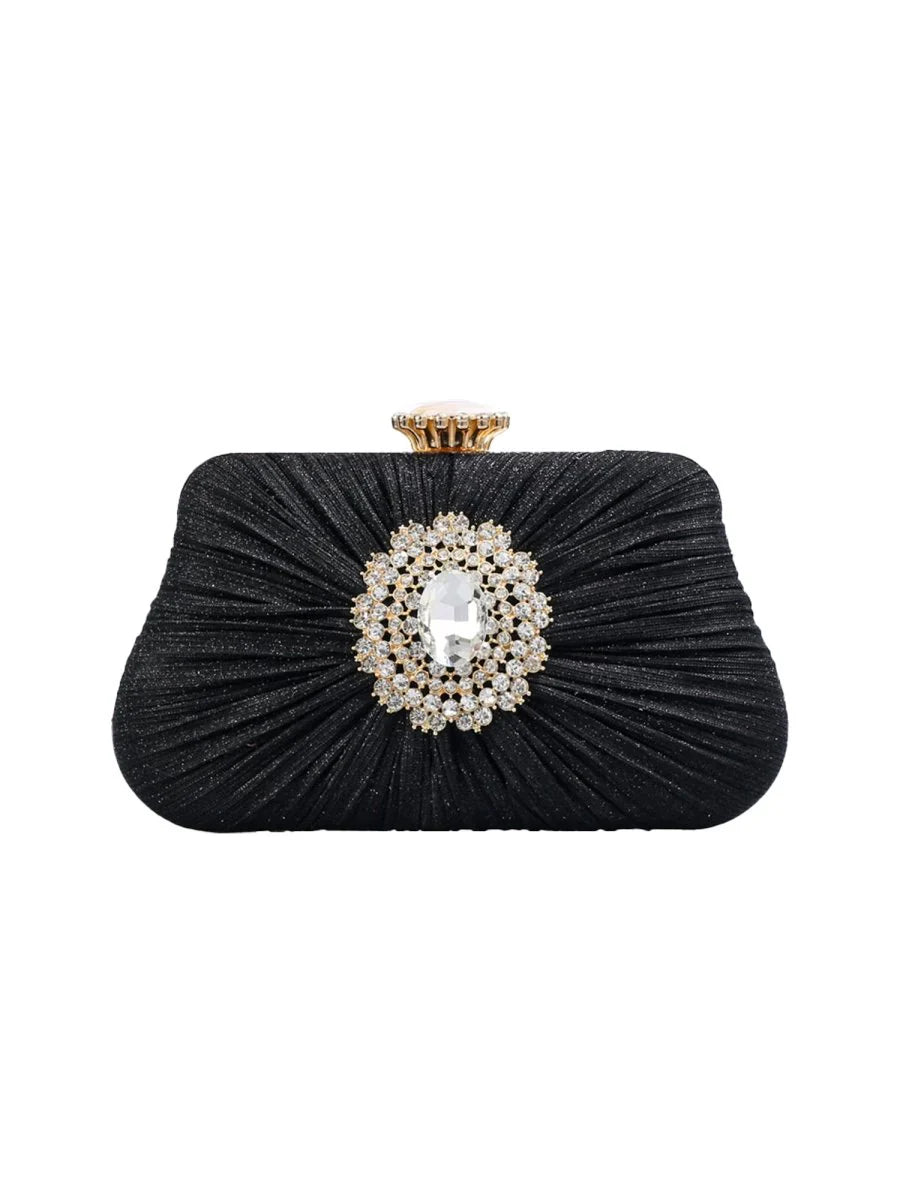 Womens Large Rhinestone Evening Clutch Bags