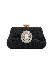 Womens Large Rhinestone Evening Clutch Bags