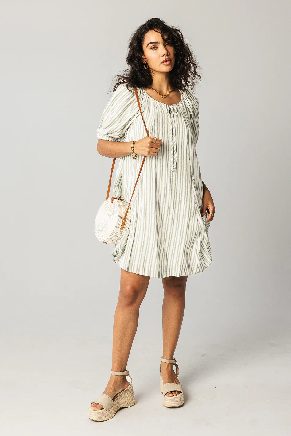 Jenny Striped Babydoll Dress FINAL SALE