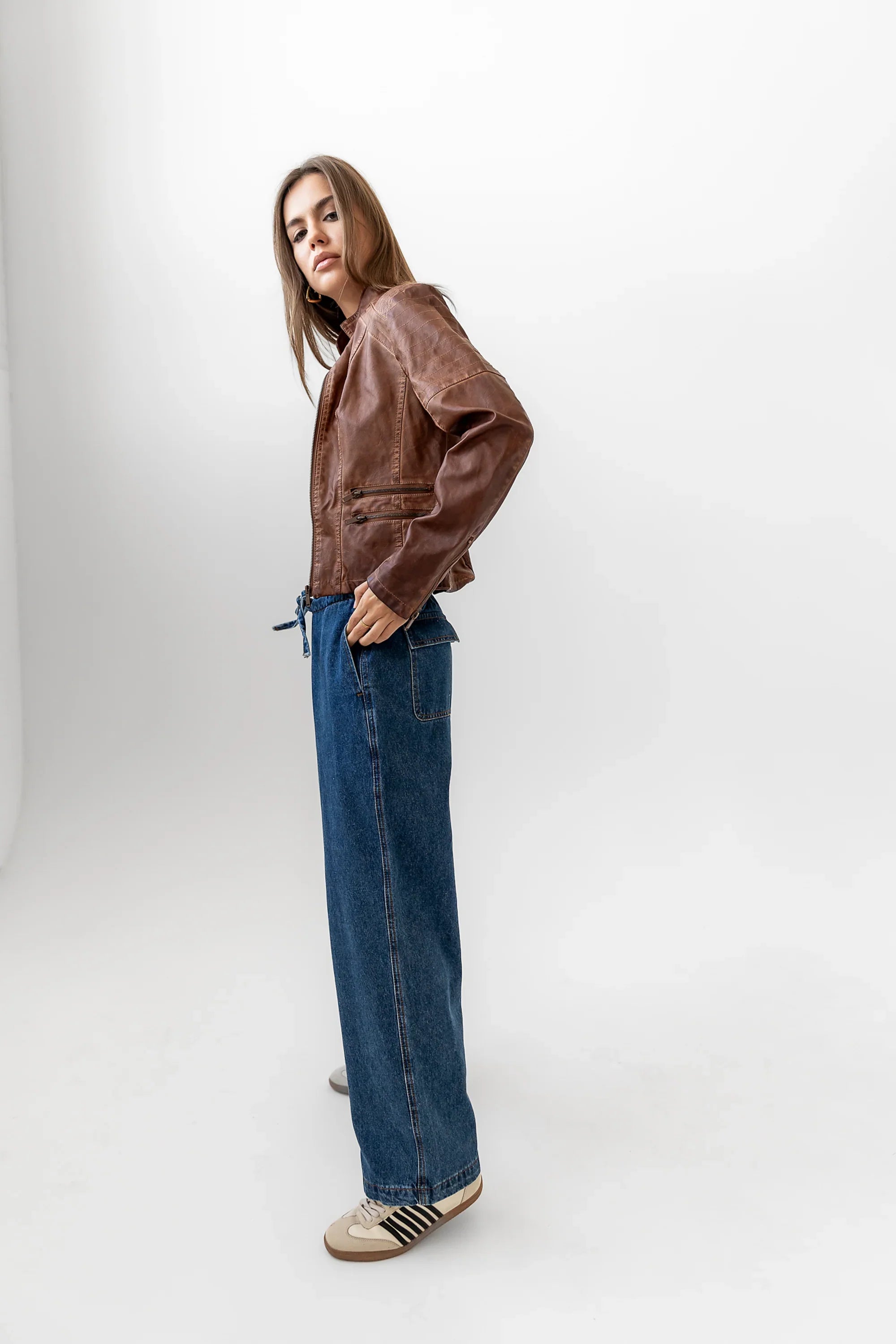 Lena Oversized Denim Pants FINAL SALE