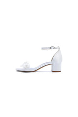 Floral Embellished Block Heel Sandal