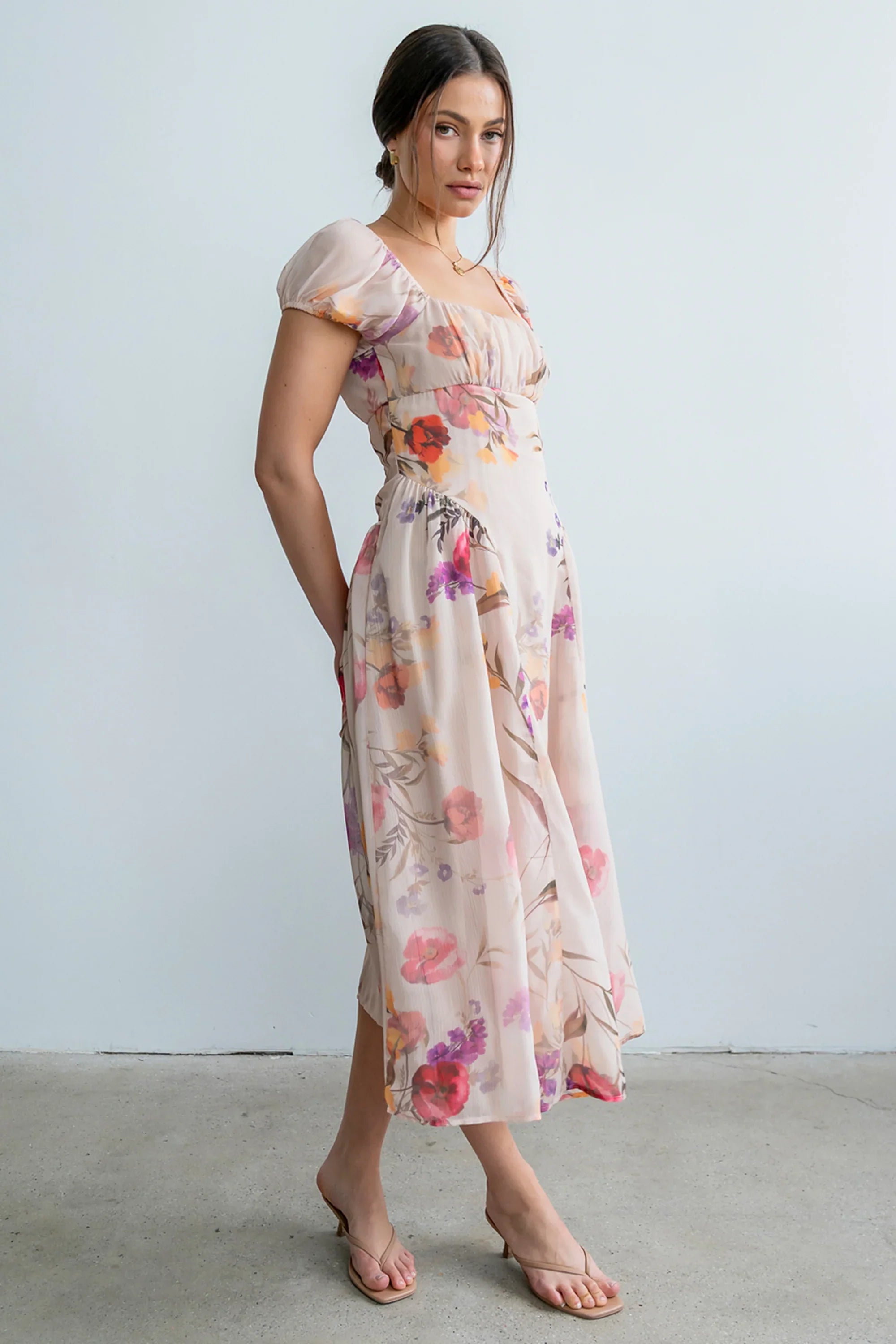 Carly Floral Midi Dress