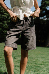 Kaydence Bermuda Shorts in Washed Black