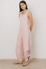 Tristan Knit Jumpsuit in Pink FINAL SALE