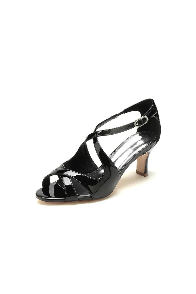 Open Toe Wedding Shoes with Straps