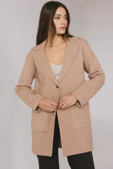 Micha Knitted Cardigan in Mocha FINAL SALE