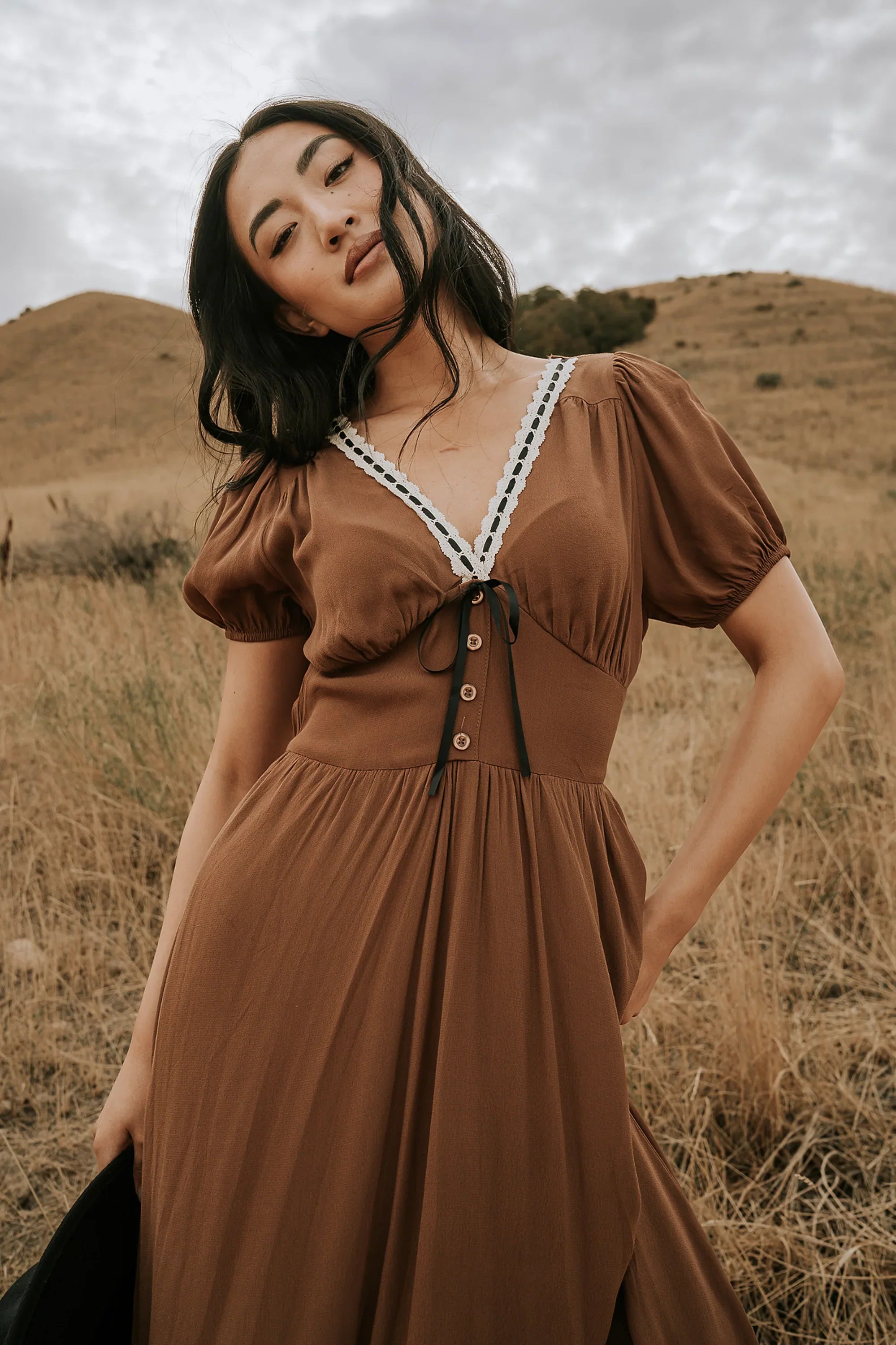 Kaydence Maxi Dress in Brown FINAL SALE