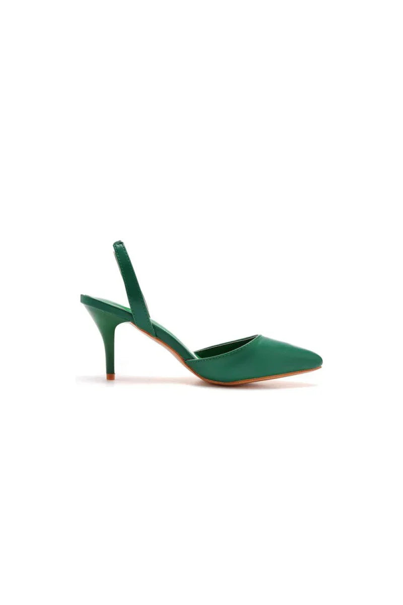 Simple Elegant Pointed Toe Stiletto Slingback High Heels