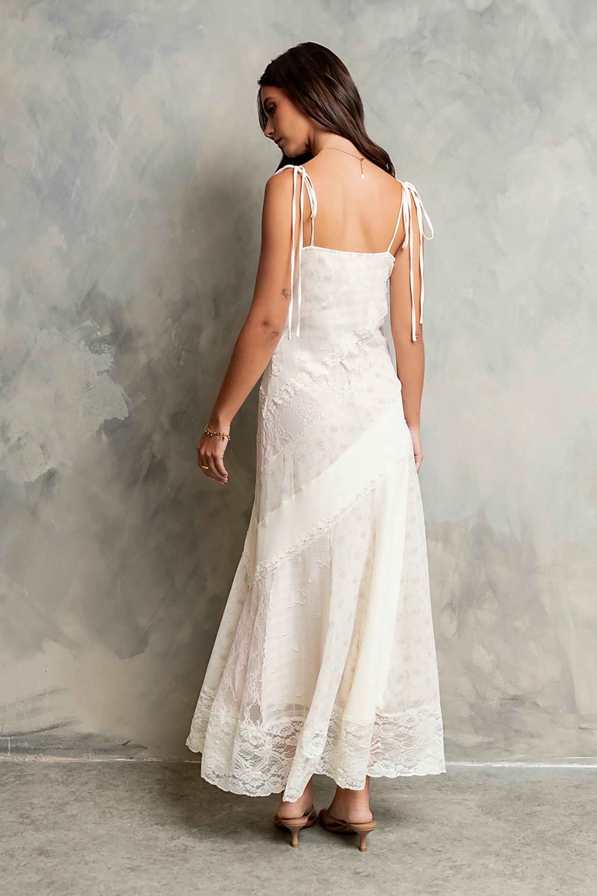 Jones Mixed Media Maxi Dress