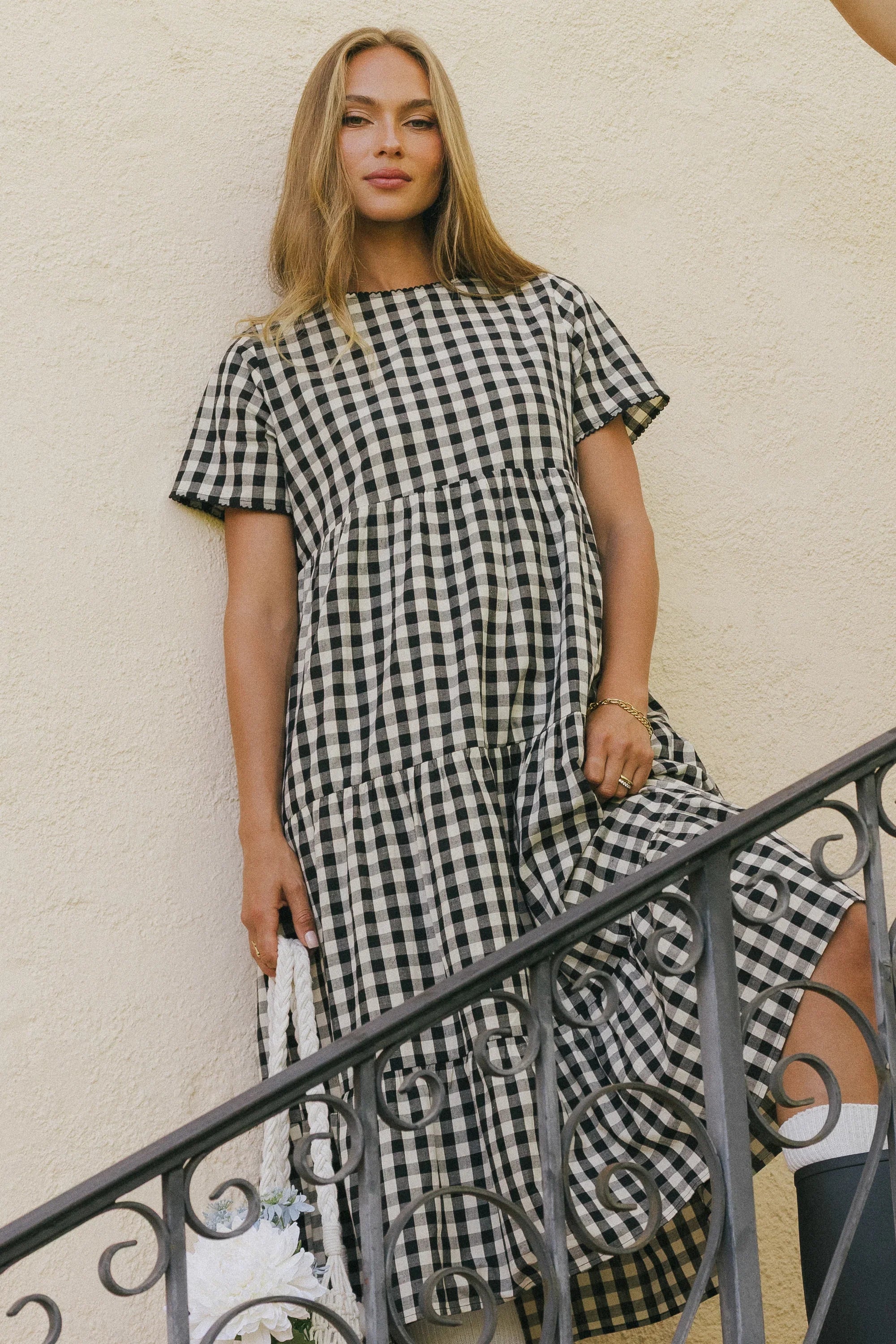 Keyla Plaid Midi Dress FINAL SALE