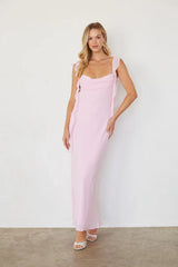 Sarila Ruffle Strap Maxi Dress