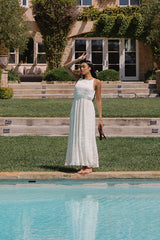 Jordy Textured Maxi Dress in Cream