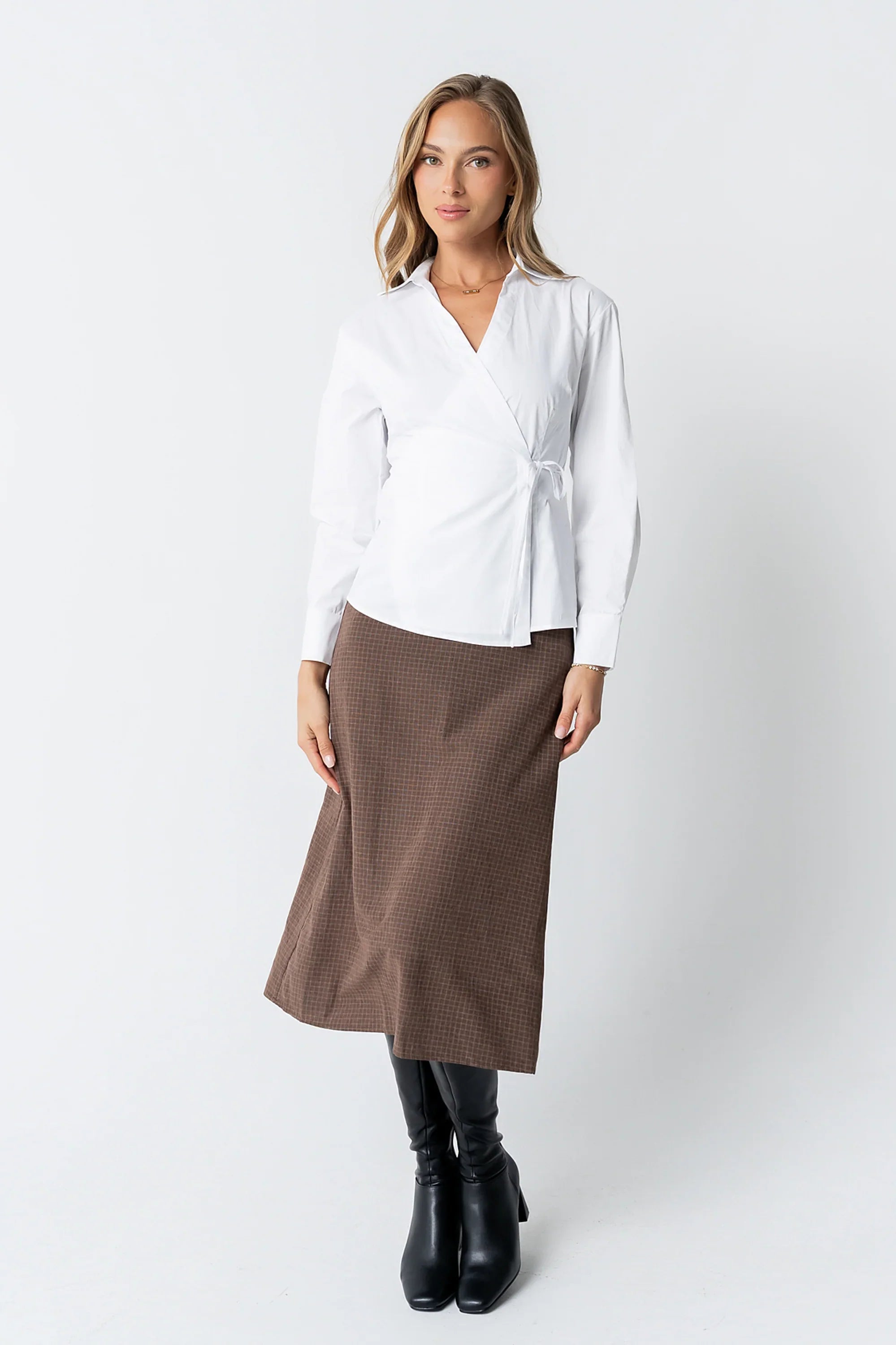 Kimmy Wrap Blouse