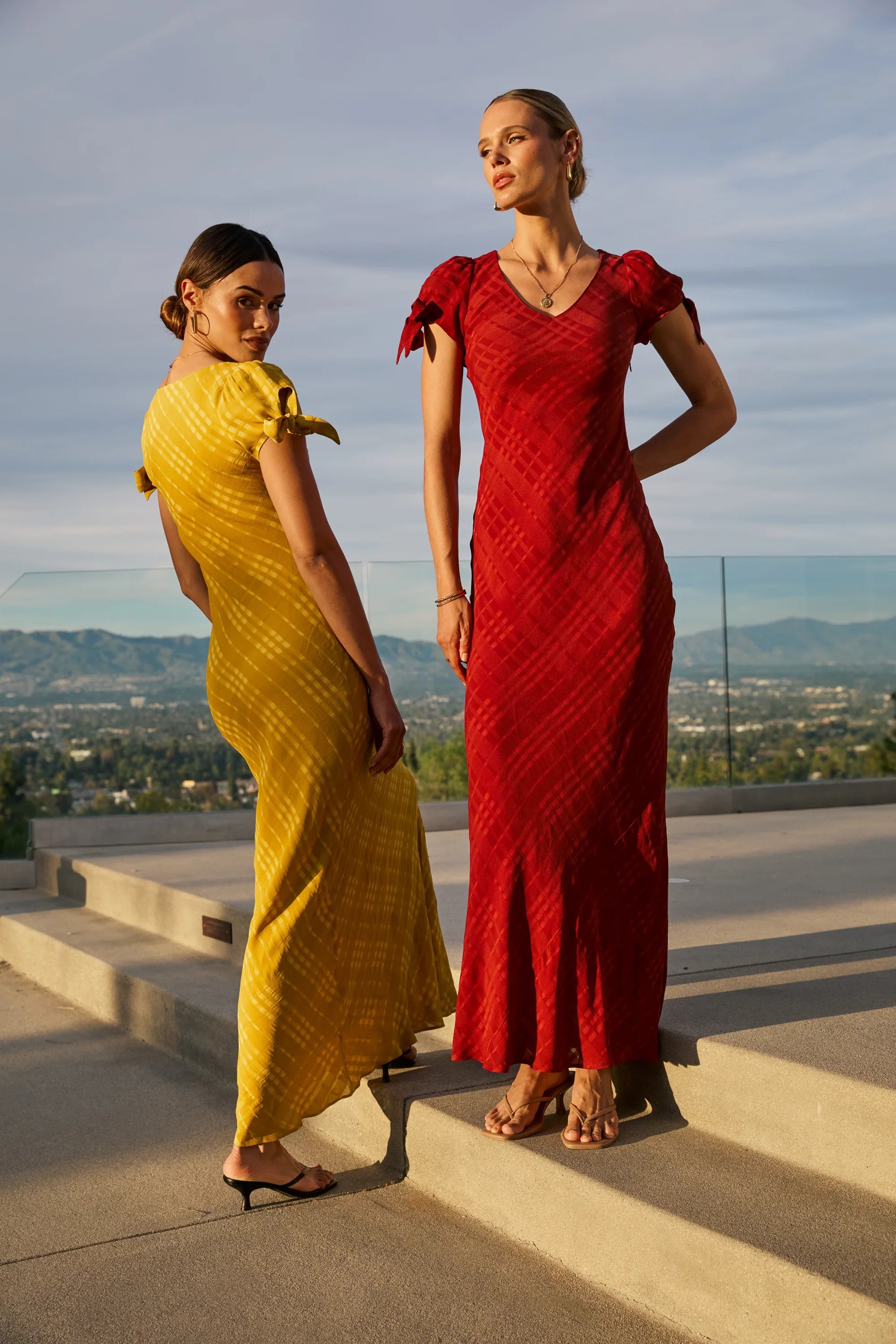 Kimmie Maxi Dress in Chartreuse
