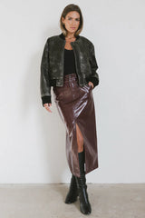 Clarissa Bomber Jacket in Black FINAL SALE