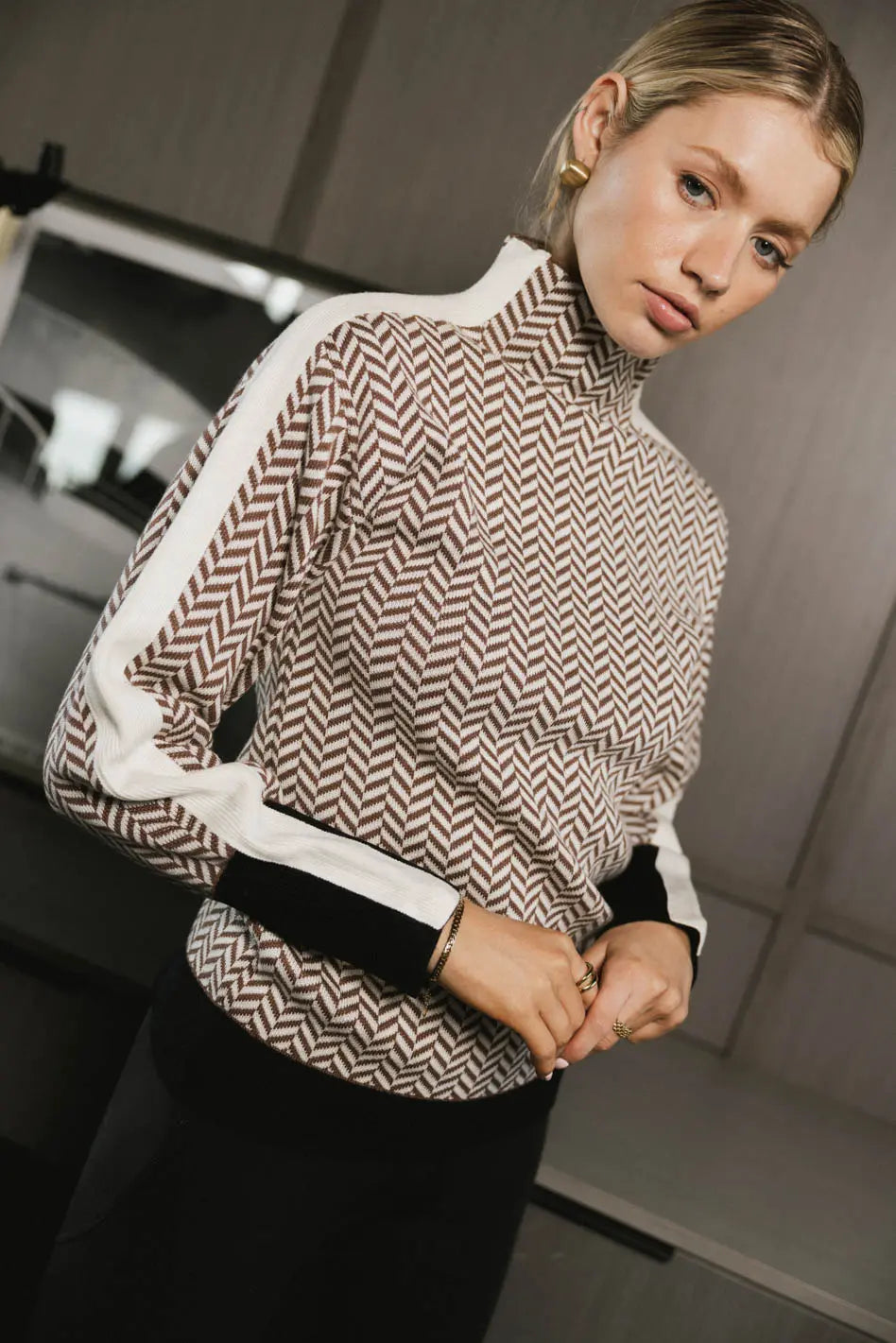 Fér Böhme Herringbone Sweater FINAL SALE