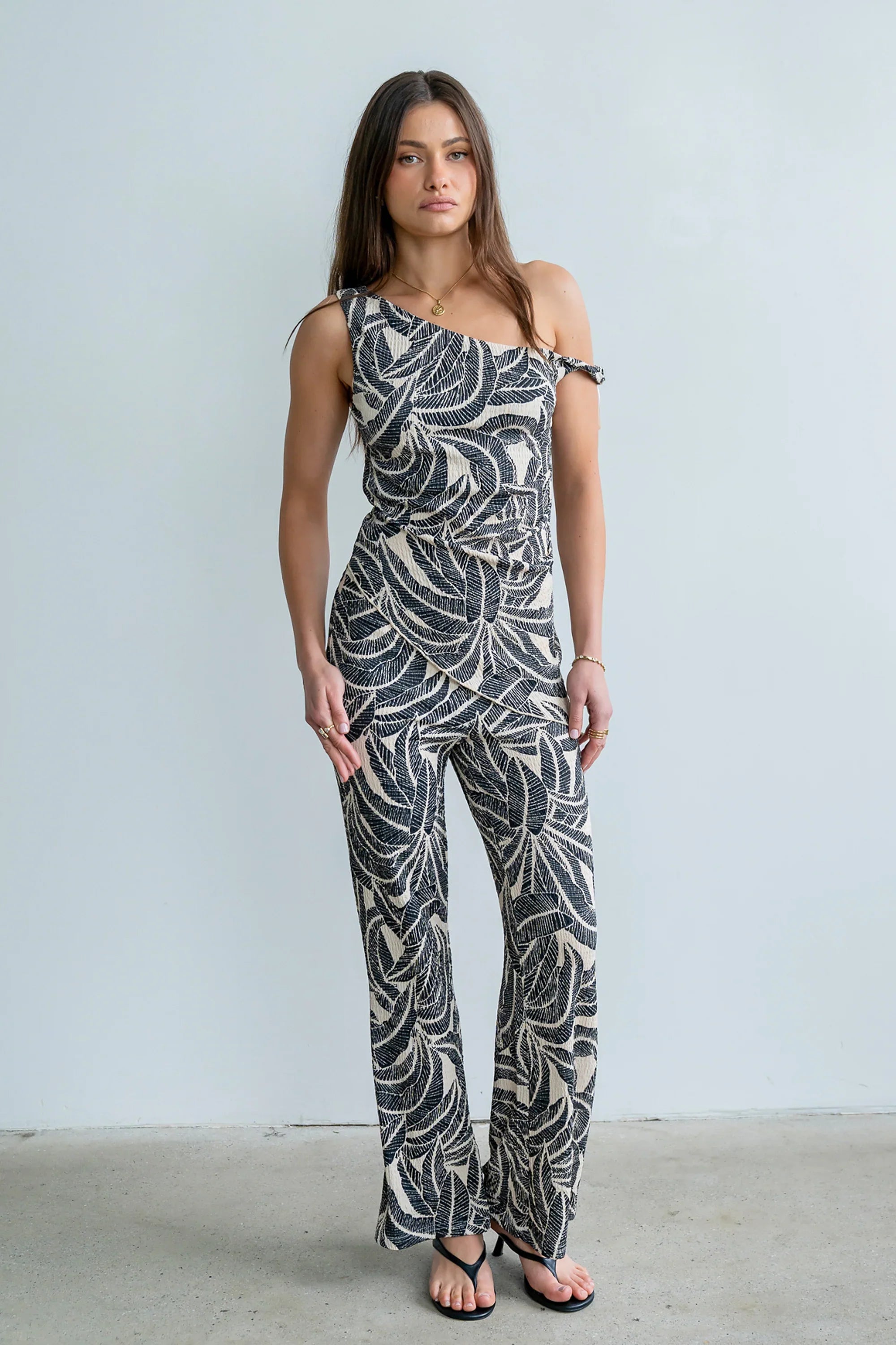 Minnie Abstract Wide Leg Pants