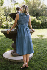 Fallon Denim Midi Dress