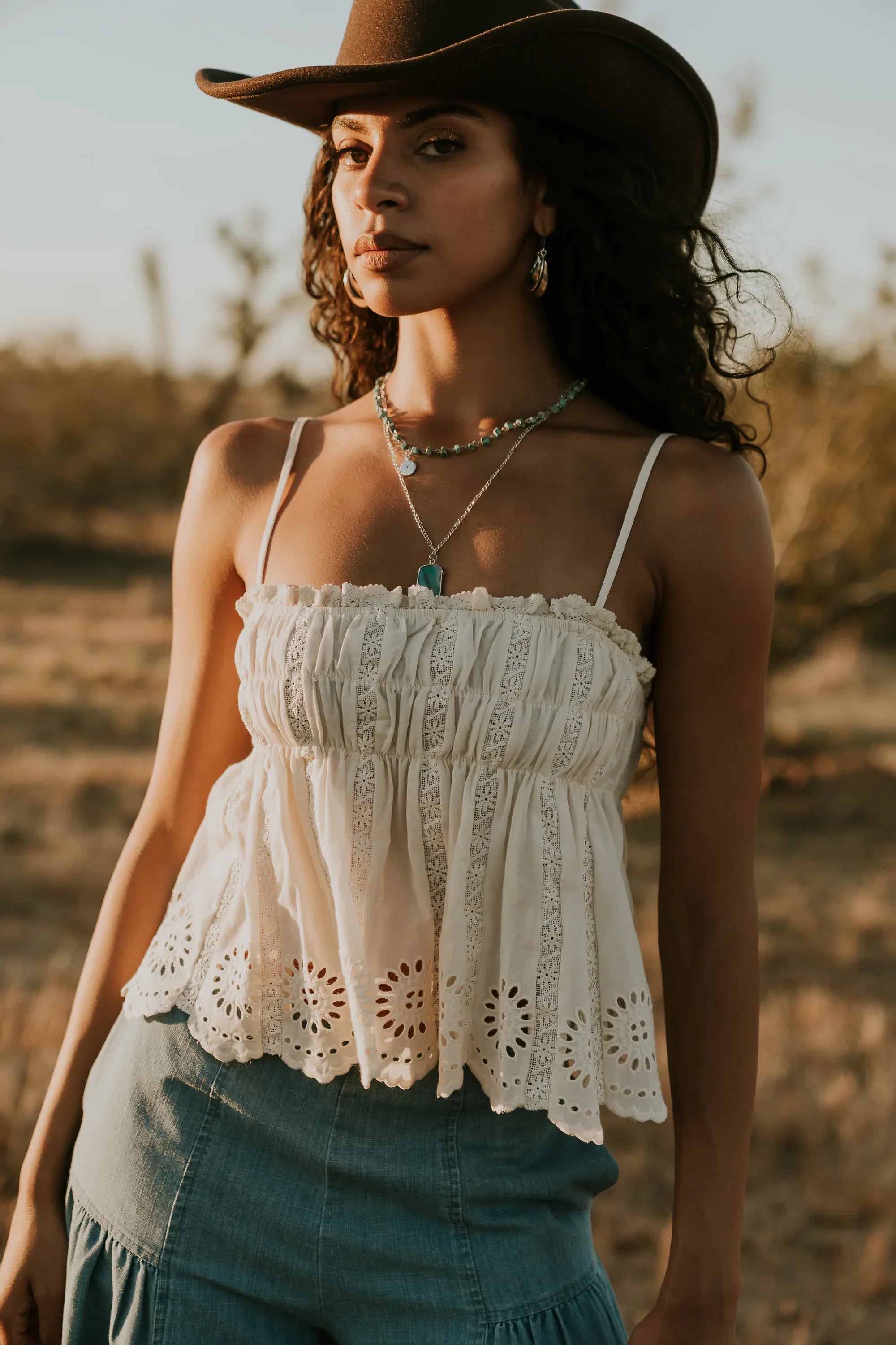 Karrie Embroidered Tank Top