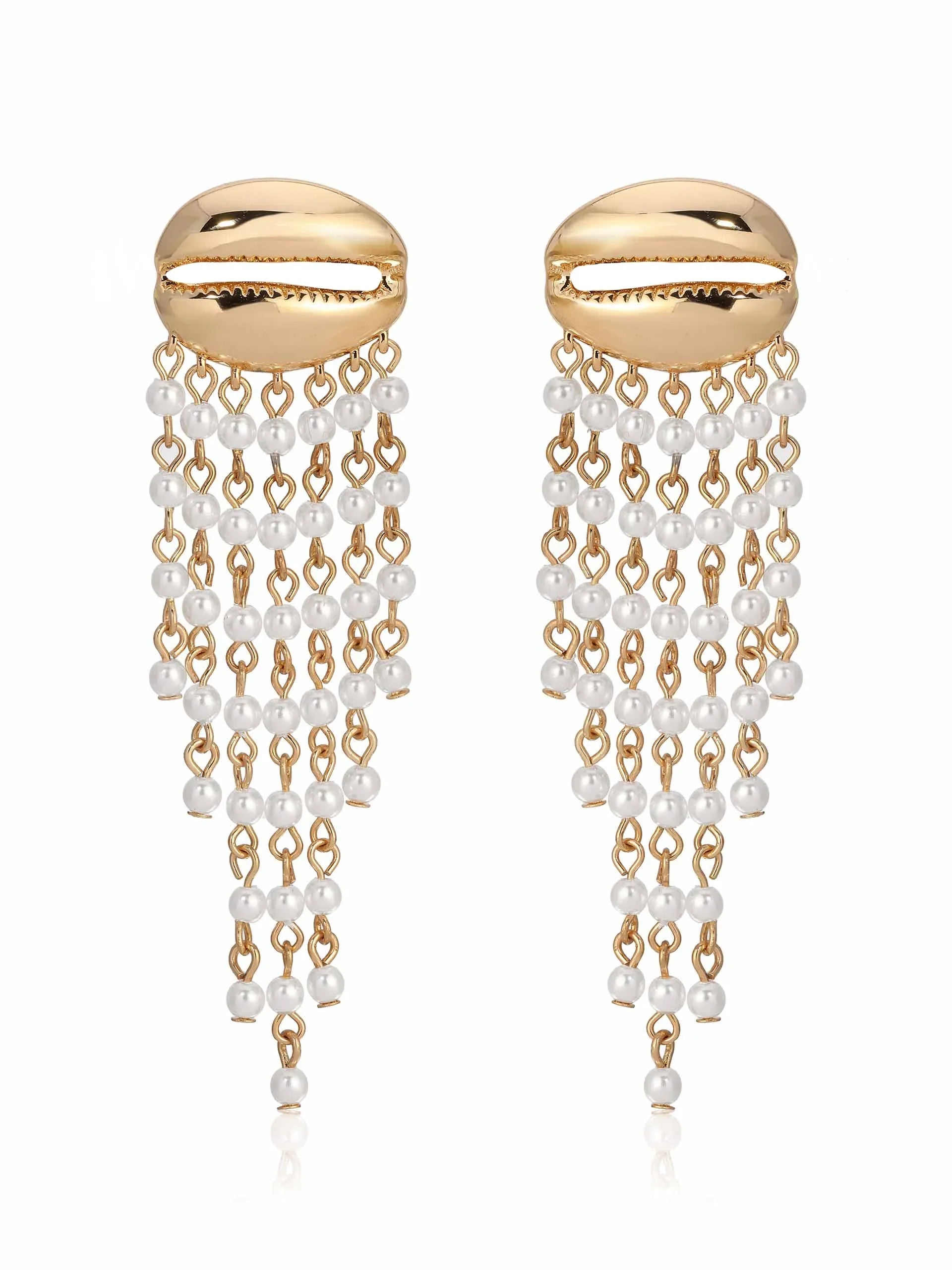 Mykonos Shell Dangle Earrings
