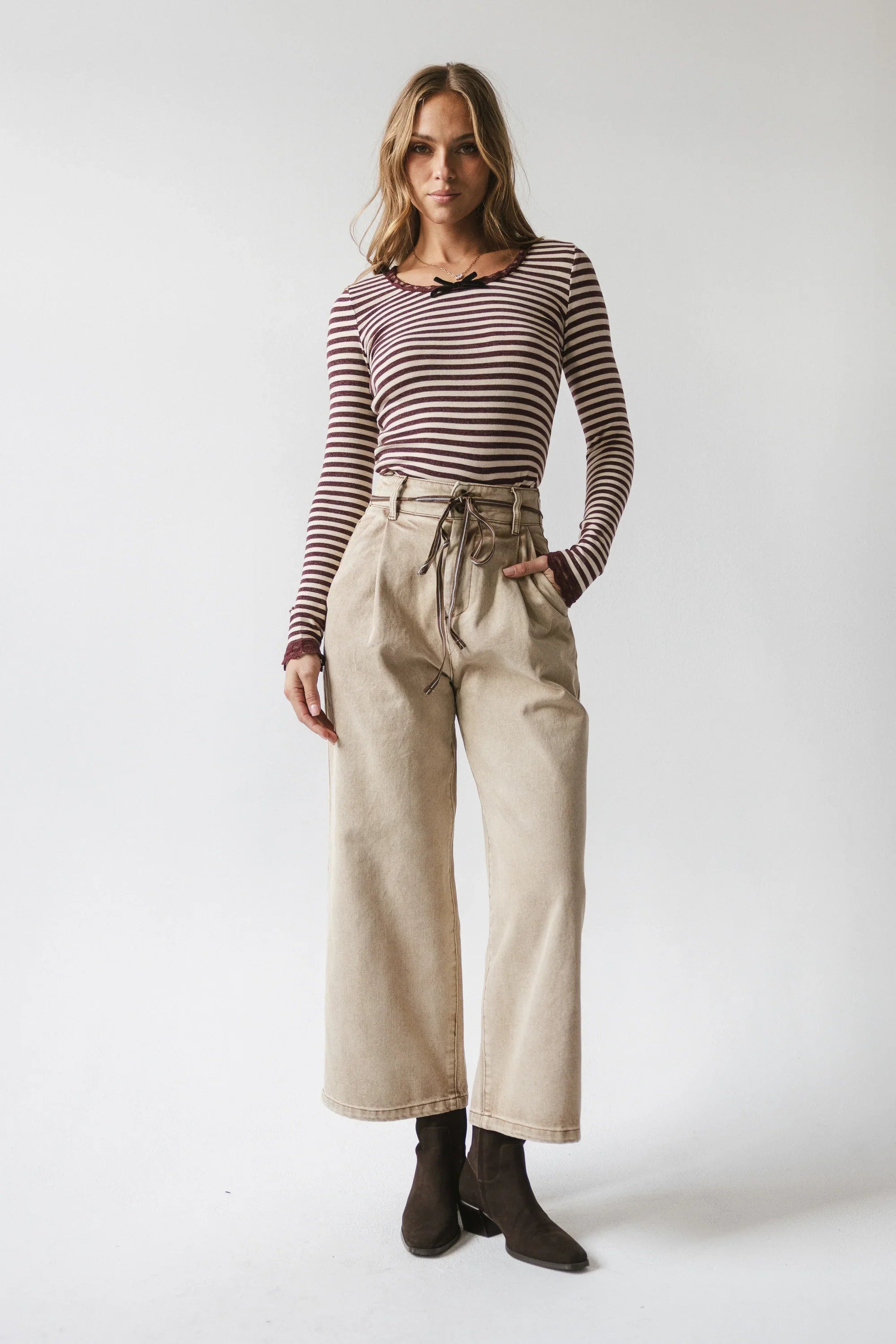 Jovie Pleated Wide Leg Pants