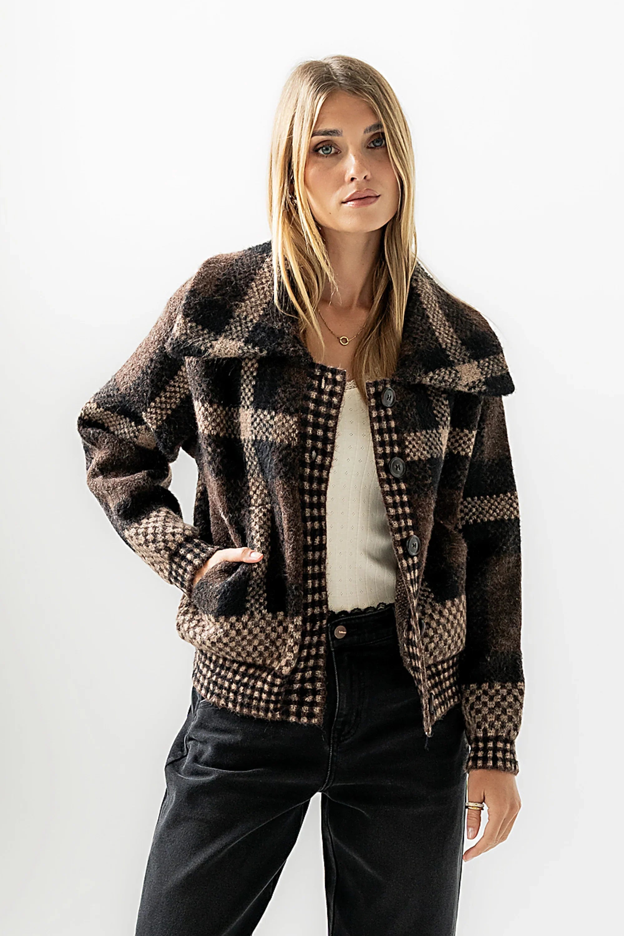 Janelle Plaid Jacket