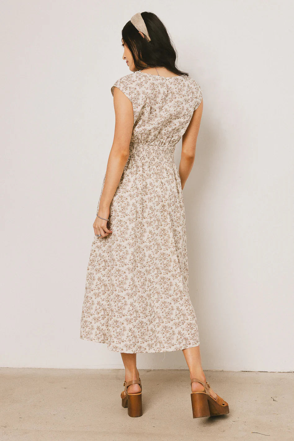 Heather Floral Maxi Dress in Brown FINAL SALE