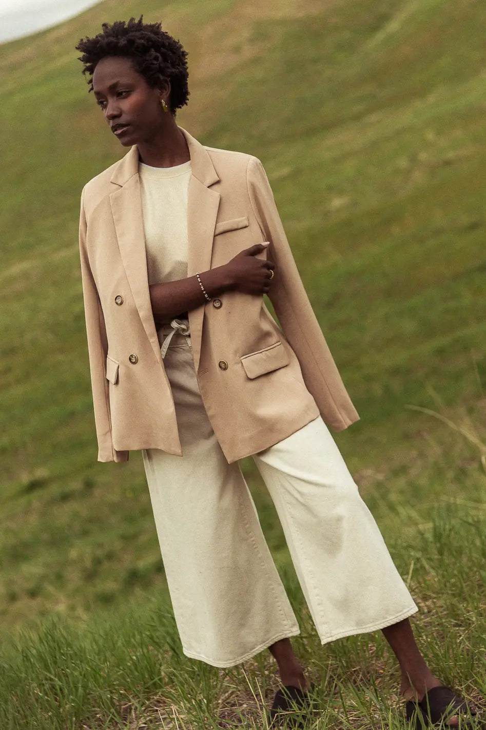 Romaine Blazer in Taupe FINAL SALE