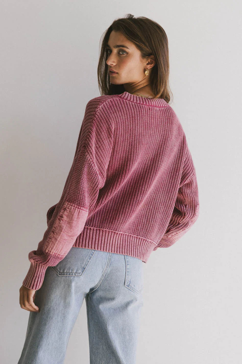 Inda Henly Sweater in Burgundy FINAL SALE
