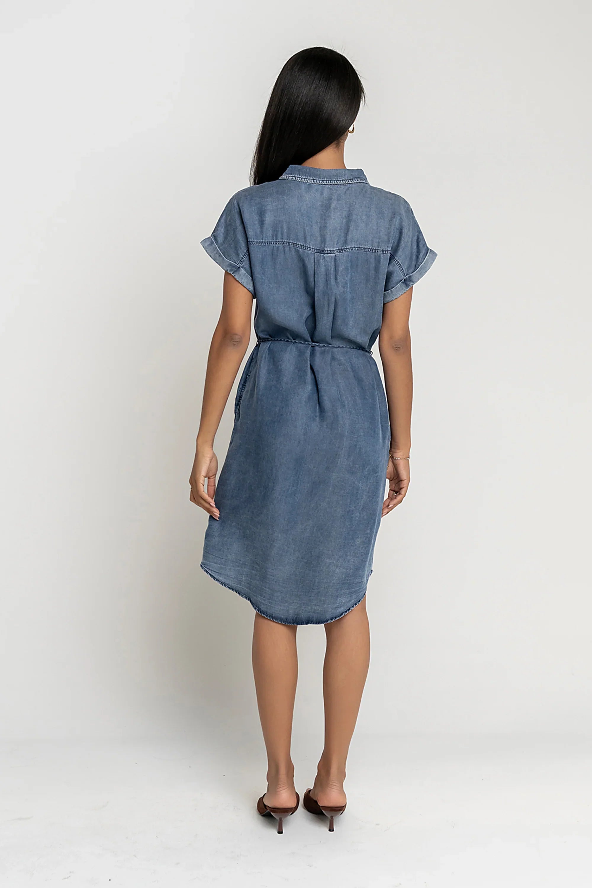 Sherry Denim Midi Dress