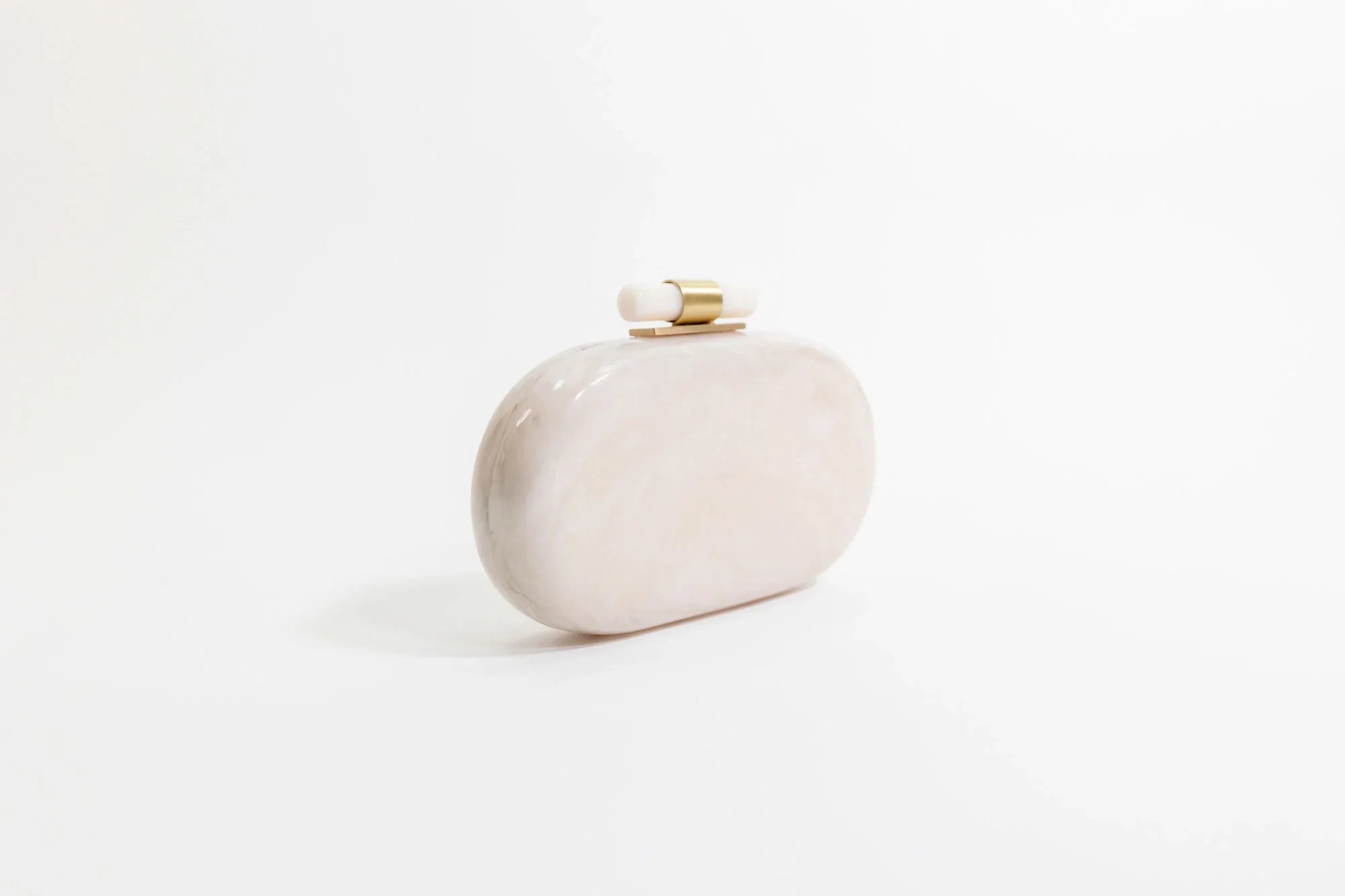 Ethereal Capsule Clutch Pearl