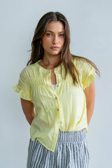 Kaytee Striped Top in Yellow