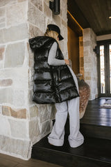 Layla Puffer Vest in Black FINAL SALE