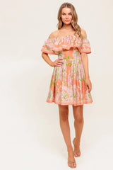 RAE MINI DRESS CORAL